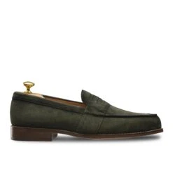 Mocassin Veau Velours Vert Arizona 1006 -Loding mocassin homme veau velours suede vert 1006SUKA 3